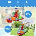 thumbnail image 4 of Topbuy Pirate-Themed Inflatable Kids Water Slide w/ Splash Pool & Climb Wall Indoor Outdoor Water Jumping Castle (without Blower), 4 of 10