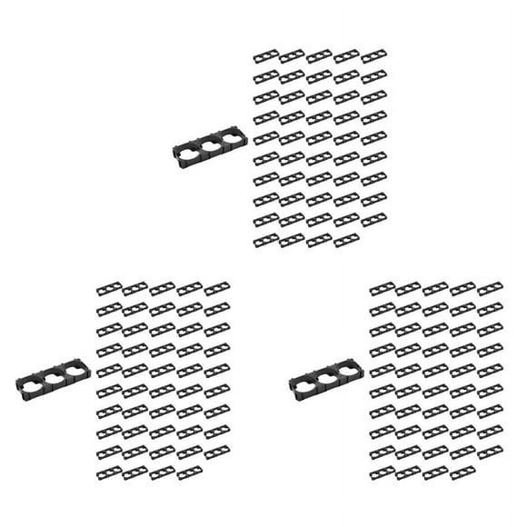 150Pc 21700 Lithium Cell Triple Battery Holder Bracket Battery Pack Bracket for DIY Fixed Battery 21.7mm Hole Dia