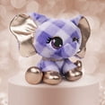thumbnail image 3 of P.Lushes Designer Fashion Pets Ella L’Phante Elephant Premium Stuffed Animal, Blue and Gold, 6”, 3 of 6