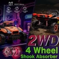 thumbnail image 2 of 24V 2-Seater Kids Ride On Car Electric Off-Road UTV Side by Side with 2WD Powered Wheel Electric Vehicle with Remote Control, Bluetooth, LED Light Gift for Boys and Girls 3-8 Aged- Orange, 2 of 7