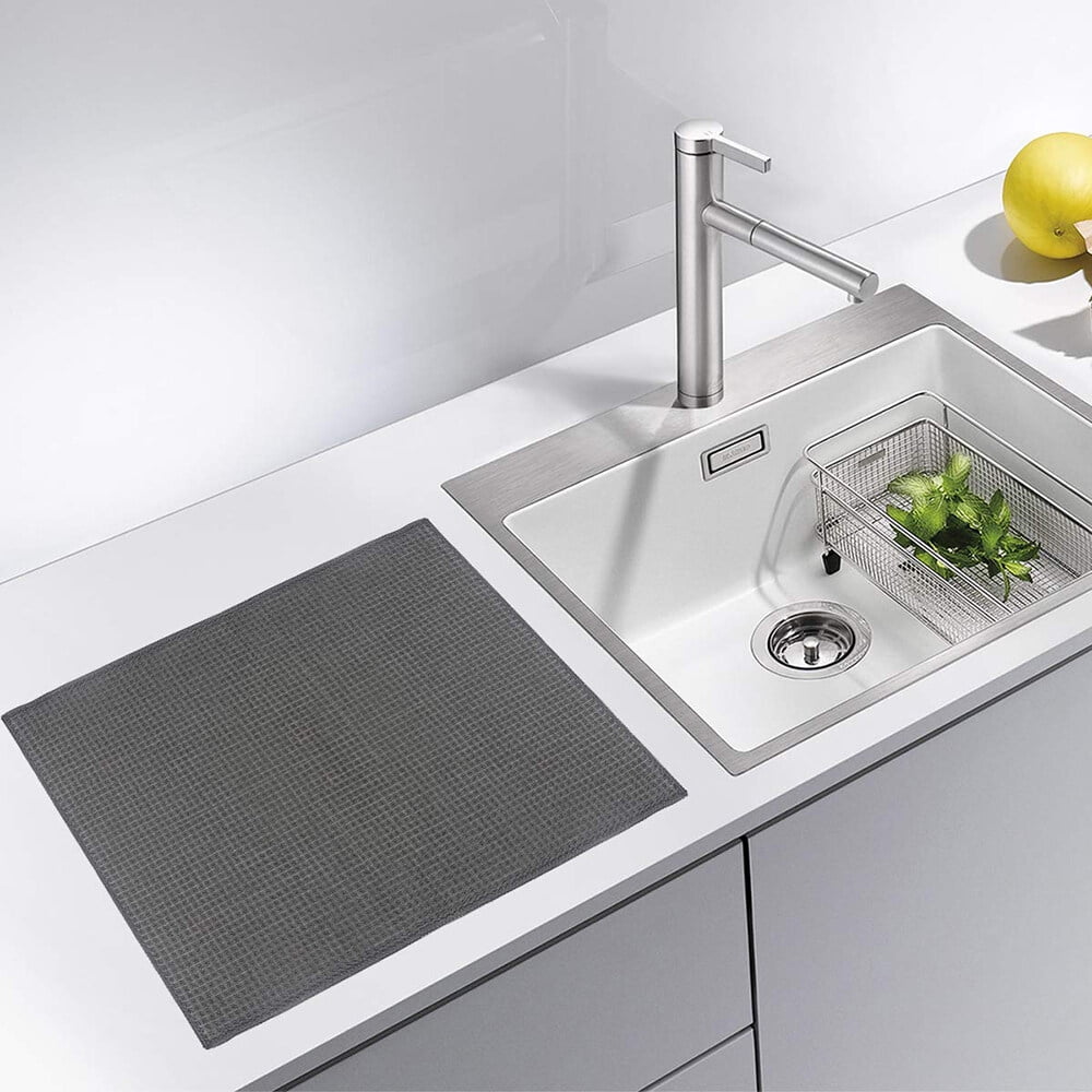 Dznils Large Silicone Pad For Kitchen Counter, Heat Resistant Dish Drying Mat - Supplies