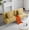 Yellow, variant on MAYEERTY 67.7" Futon Sofa Bed - 5-Position Adjustable Backrest, Velvet Upholstery, Tufted Design, 2 Pillows