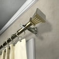 thumbnail image 3 of 13/16" Dia Adjustable 28-48" Amara Curtain Rod in Antique Brass, 3 of 3