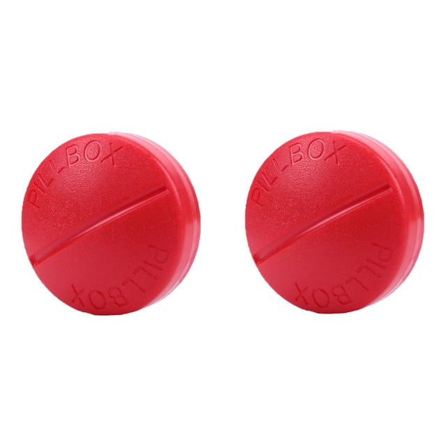 Piwvid 2 Pcs Distributeur de Boîtes à Médicaments à 4 Compartiments Boîte de Rangement Scellée pour Médicaments d'Extérieur Support de Boîte à Médicaments Rangement pour Poche Sac à Main Mallette