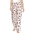 thumbnail image 2 of Goofa Chili Printed Soft Pajama Pants for Women, Wide Leg Comfy Casual Lounge Yoga Pants-Small, 2 of 9
