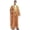 Khaki, variant on Men's Casual Arab Middle Satin Embroidered Robe With Mid Sleeve