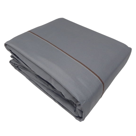 Juego de sábanas Castelog Platinum tela tipo bamboo individual gris