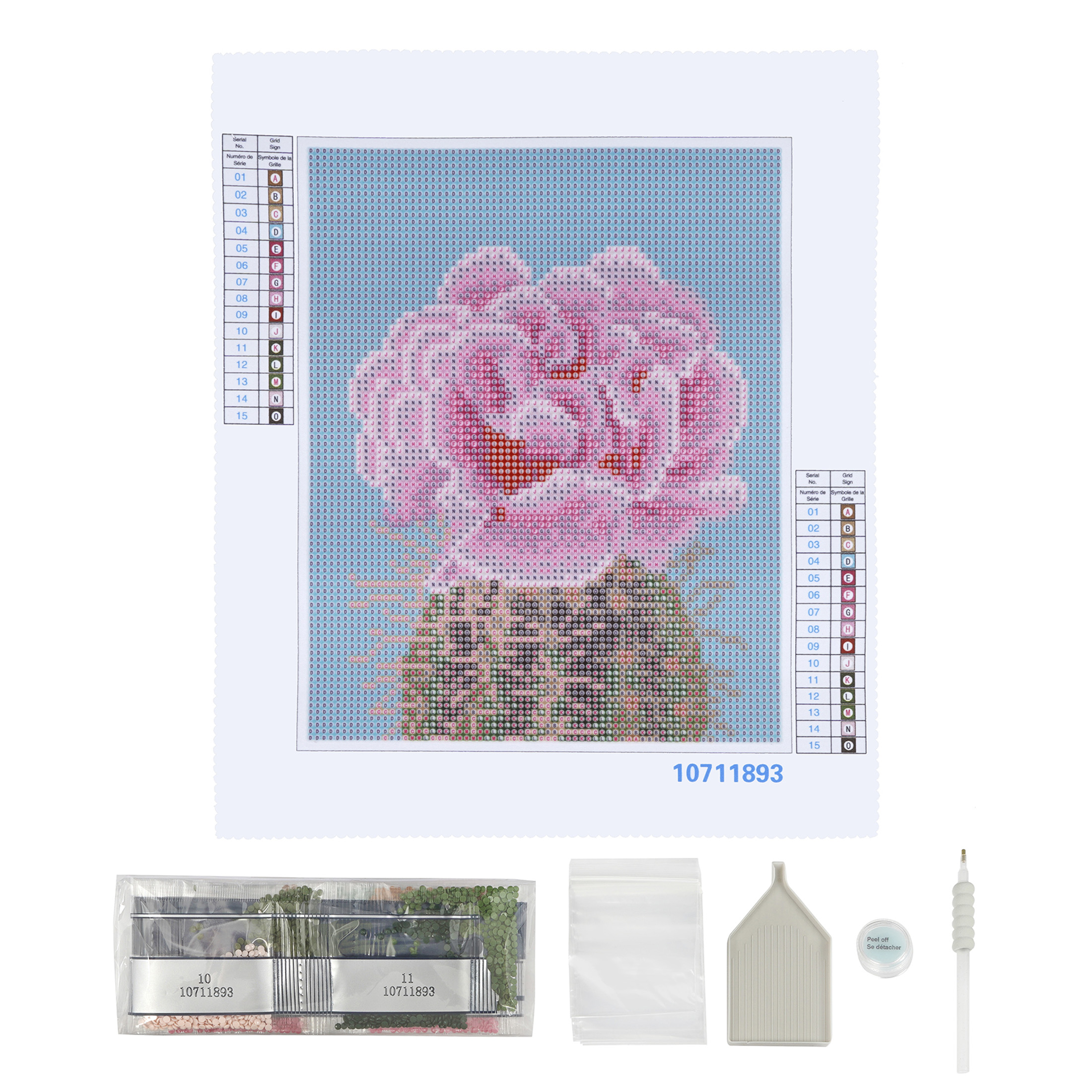 Flower Cactus Painting Diamond Art Kit by Make Market – Full Drill with Gems & Tools - 8" x 10" Canvas - 6 Pack