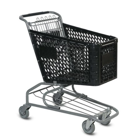 Small Plastic Shopping Cart - Black