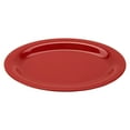 thumbnail image 2 of G.E.T. OP-120-CR Melamine Oval Serving Platter / Dinner Plate, 12" x 9", Cranberry (Set of 12), 2 of 2