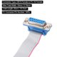 thumbnail image 2 of Cable plano de cinta IDC de 16 pines con conector DB15 hembra a FC-16 hembra, paso de 2.54mm, longitud de 50cm, 2 piezas, 2 of 6