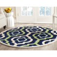 thumbnail image 2 of Safavieh Chatham Dark Blue Contemporary Rug - Round 5', 2 of 2