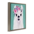 thumbnail image 3 of Stupell Industries Cottage Fluffy Floral Alpaca Brown Floating Frame Canvas Art, 18 x 18, by Elizabeth Tyndall, 3 of 8