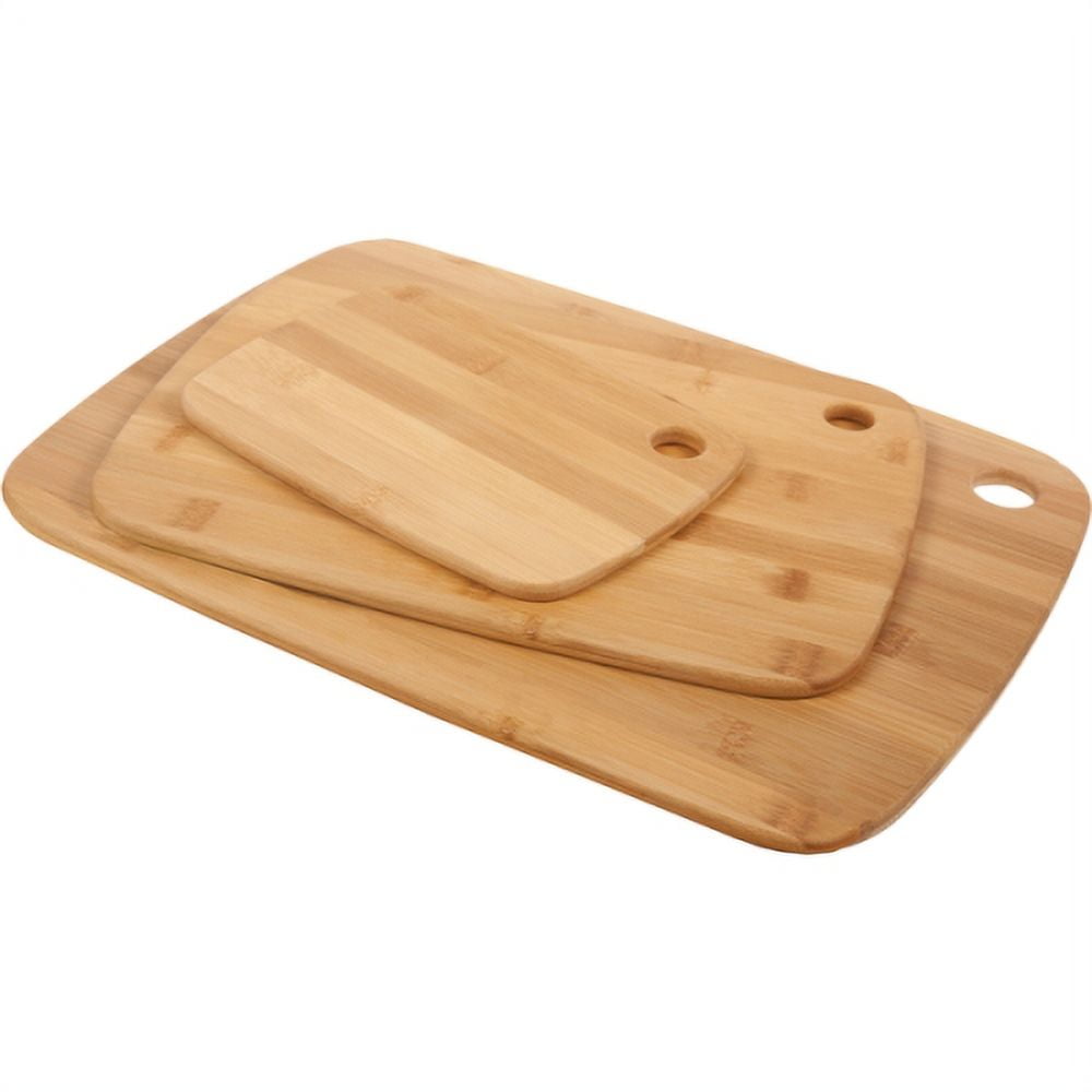 Core Bamboo Classic Cutting Board - Natural Bamboo - 3-Pack, Small/Medium/Large