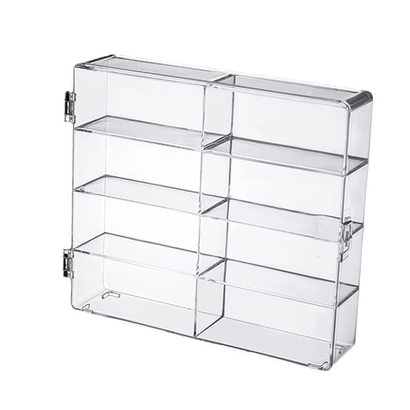 MultiCompartment Acrylic Display Box for Diecast Model Car Small Collectibles Display Cabinet