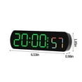 thumbnail image 3 of Iumwxz Digital Electronic Clock with Remote Control, Multifunctional Wall Clock for Living Room Bedside with Temperature Humidity Display, Silent Design USB Powered Color Screen Home Decor, 3 of 8