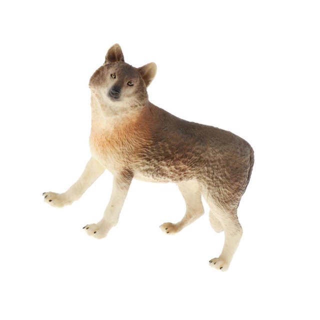 serony Simulation Animals Model Figure Kids Educational Toy Decor Brown Wolf