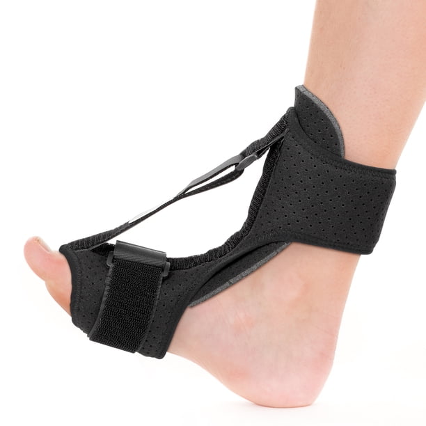 EeaseMX 1 juego de tobillera fija transpirable para ejercicios de presión, soporte para esguince de tobillo y fractura de pie, color negro