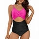 thumbnail image 1 of Traje de baño de una pieza para mujer, conjuntos de bikini para mujer, trajes de baño de color liso con espalda descubierta, tankinis, trajes de baño para mujer, 1 of 7