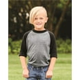 thumbnail image 2 of Augusta Sportswear Boys Three-Quarter Sleeve Baseball Jersey, 2 of 3
