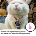 thumbnail image 3 of Greeniant Colgantes Pies de animales Colgante ligero de acero inoxidable Ocho colores Hebilla de metal Accesorio de joyería impermeable DIY Ropa para mascotas Rosa Greeniant PT004616-02, 3 of 6