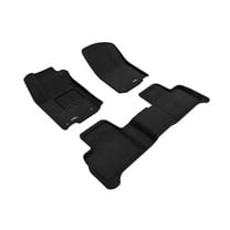 3D MAXpider Custom Fit Elegant Floor Mat (Black) for 2016-2019 Mercedes-Benz GLE Coupe/GLE SUV - 1ST Row 2ND Row