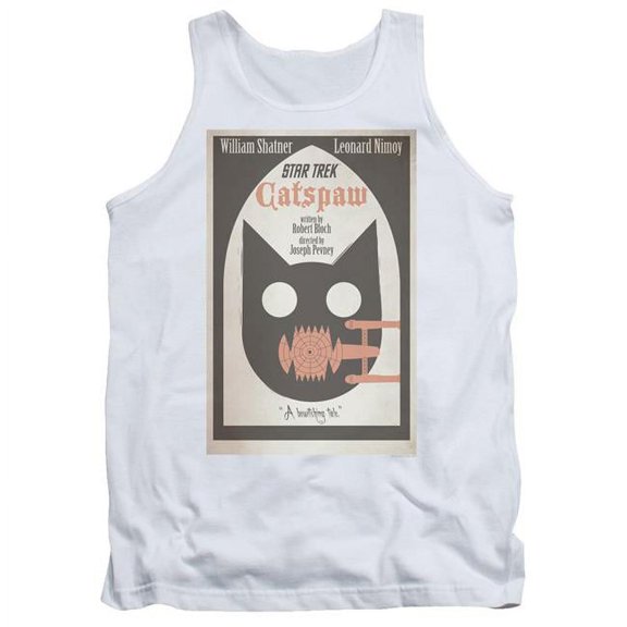 Trevco CBS1973-TK-1 Star Trek & Tos Episode 36 Adult Cotton Tank Top, White - Small