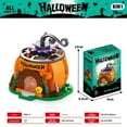 thumbnail image 6 of NWJ Halloween Pumpkin House Building Blocks Toy Set - Small Particles Educational Puzzle for Kids, Perfect Halloween Gift, 6 of 6