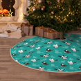 thumbnail image 4 of Salouo Ducks A Christmas Tree Skirt 30" Farmhouse Christmas Decorations Snowman Xmas Tree Skirt Tree Mat for Holiday Party Decor, 4 of 8