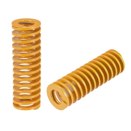

Uxcell Die Spring 25mm OD 80mm Length 2 Pack Stamping Light Load Compression Yellow