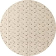 thumbnail image 1 of Ahgly Company Indoor Round Abstract Light Orange Gold Solid Area Rugs, 4' Round, 1 of 6