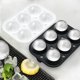 thumbnail image 3 of Juego de cubitos de hielo con forma de bola de hielo con forma de esfera giratoria y cubitos de hielo cuadrados, 3 of 6