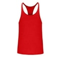 thumbnail image 4 of Arnsht (XXL-5XL) Big and Tall Men's Workout Stringer Tank Tops Athletic Quick Dry Y-Back Tops Bodybuilding Muscle Shirts for Gym Red XXXXL, 4 of 6