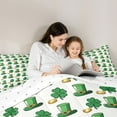 thumbnail image 5 of Feelyou Spring Holiday Twin Comforter Sets, Lucky Shamrock Coin Bedding Set, 2-Piece, 5 of 8
