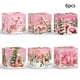 thumbnail image 2 of Conjunto de cajas con cierre de muñeco de nieve de Navidad - Cajas de 6 cajas de regalo de cartón rosa para caramelos, aperitivos y detalles para fiesta, 2 of 7