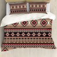 thumbnail image 1 of Ensemble de Literie Aztèque Taille Simple pour Chambre Ensemble de Couette Tribale 3 Pcs Couvre-Lit, 1 of 7