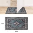 thumbnail image 6 of Bohemian Blue Patterned Carpet Door Mat Welcome Door Mat for Front Door, Home Entrance, Yard, Floor, Patio, Non Slip Spring Summer Welcome Mat Indoor Outdoor Doormat 30"*17", 6 of 6