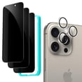 thumbnail image 1 of Set de protectores de pantalla de privacidad ESR para iPhone 15 Pro Max, 1 of 9