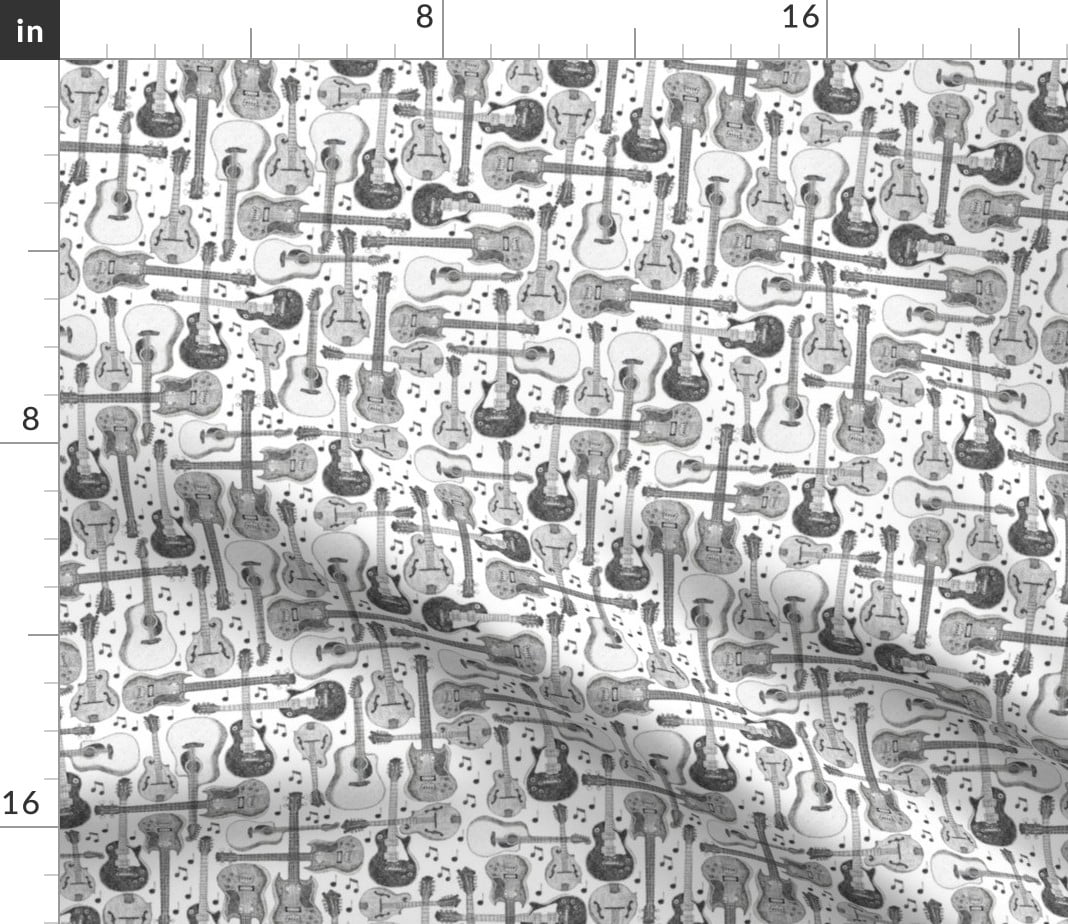 Spoonflower Fabric - Guitars Music Notes Pointillism Retro Printed on  Upholstery Velvet Fabric by the Yard - Upholstery Home Decor Bottomweight  Apparel - Walmart.com