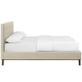 thumbnail image 4 of Modway McKenzie Biscuit Tufted Upholstered Fabric Queen Platform Bed in Beige, 4 of 8