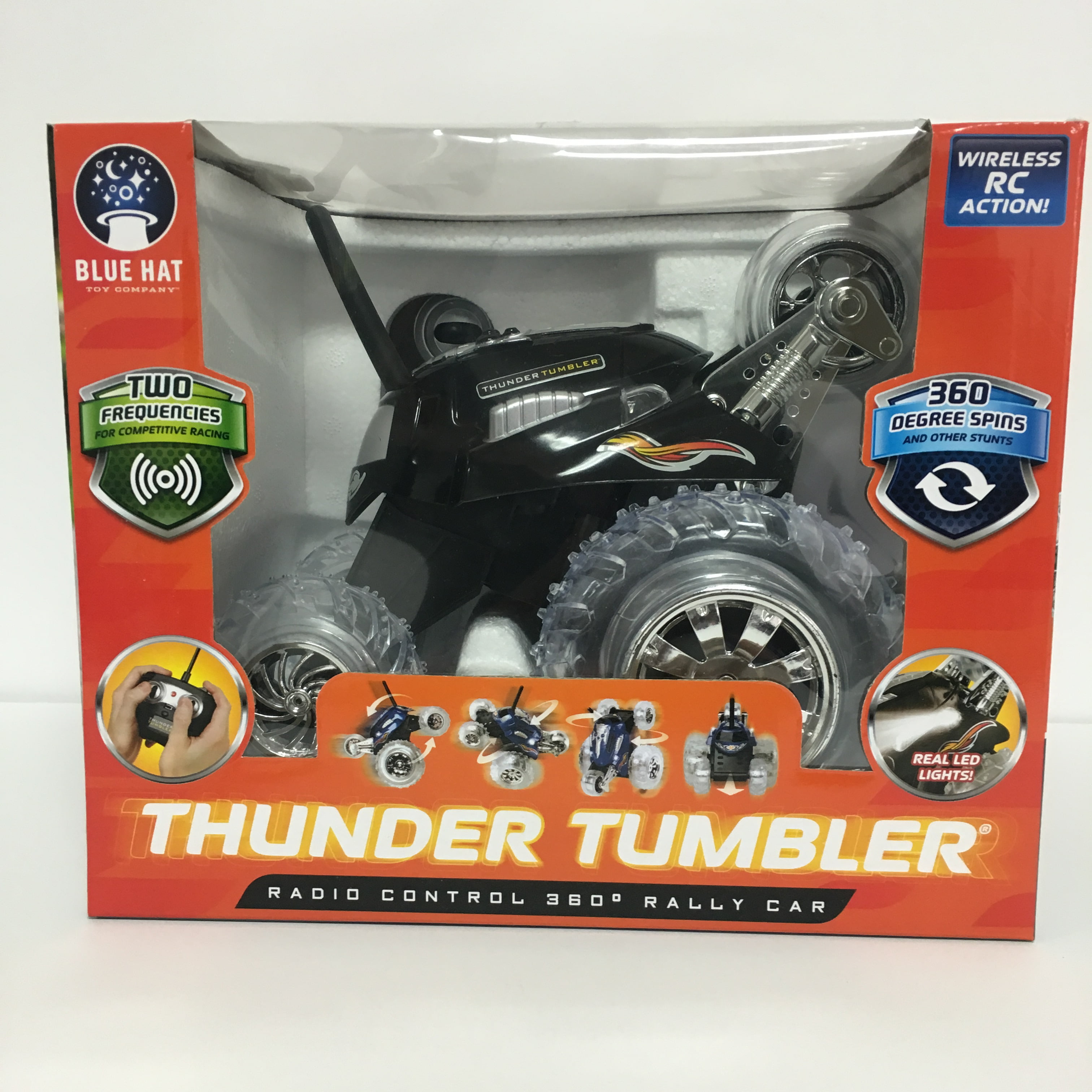 Various Colors Thunder Tumbler Radio Control 360 Degree Rally Car NIB 