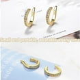 thumbnail image 5 of 2025Ear Clip,Sparkling Zirconia Huggie Ears Corrector CuffGently Improve Ears Position,Adjustable Wrap Earrings For Unisex, Everyday Wear, 5 of 14