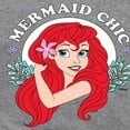 thumbnail image 3 of Disney The Little Mermaid - Ariel - Mermaid Chic - Toddler & Youth Girls Raglan Graphic T-Shirt, 3 of 4