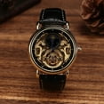 thumbnail image 3 of Hombres que Están A Prueba de Agua RELOJES MECÁNNOS AUMÁTICOS PU Strap wutwatch, 3 of 7