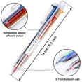 thumbnail image 4 of Multicolor Pens, Shuttle Art 23 Pack 6-in-1 0.7mm Retractable Ballpoint Pens for Office, 4 of 5