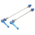 thumbnail image 2 of Juego de bujes delantero y trasero para ruedas de bicicleta, cierres rápidos para bicicleta de montaña azul, 2 of 8