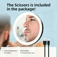 thumbnail image 3 of Visland 20X Magnifying Mirror with 3-Color LED Light Suction Cup Dimmable USB Rechargeable Portable Travel Handheld Men Women Makeup Vanity Mirror, 3 of 8