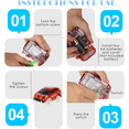 thumbnail image 3 of Tracks Cars Only Replacement, Flex Track Race cars for Magic Tracks Glow in the Dark, LED Lights Up Battery Operated Snap N Glow Trax cars Accessories, Compatible with Most Car Tracks  (4pack, 3 of 5