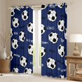 thumbnail image 2 of Feelyou Football Curtains Pack of 2 (42x84 Each), Soccer Rugbt Sport Curtains Blackout, 2 of 6