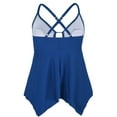 thumbnail image 3 of Firpearl Women's Tankini Swimsuits Modest Flowy Crossback Plus Size Bathing Suit Top, 3 of 5
